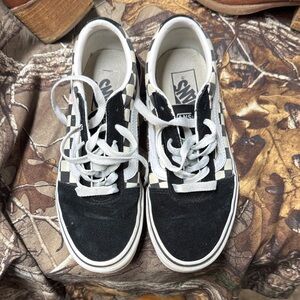 Vans Classic Black and White Checkered Shoes